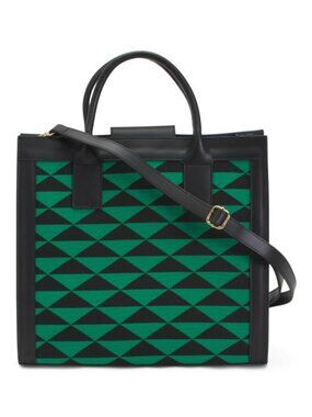 CHEVAL Made In Italy Leather Squared Satchel